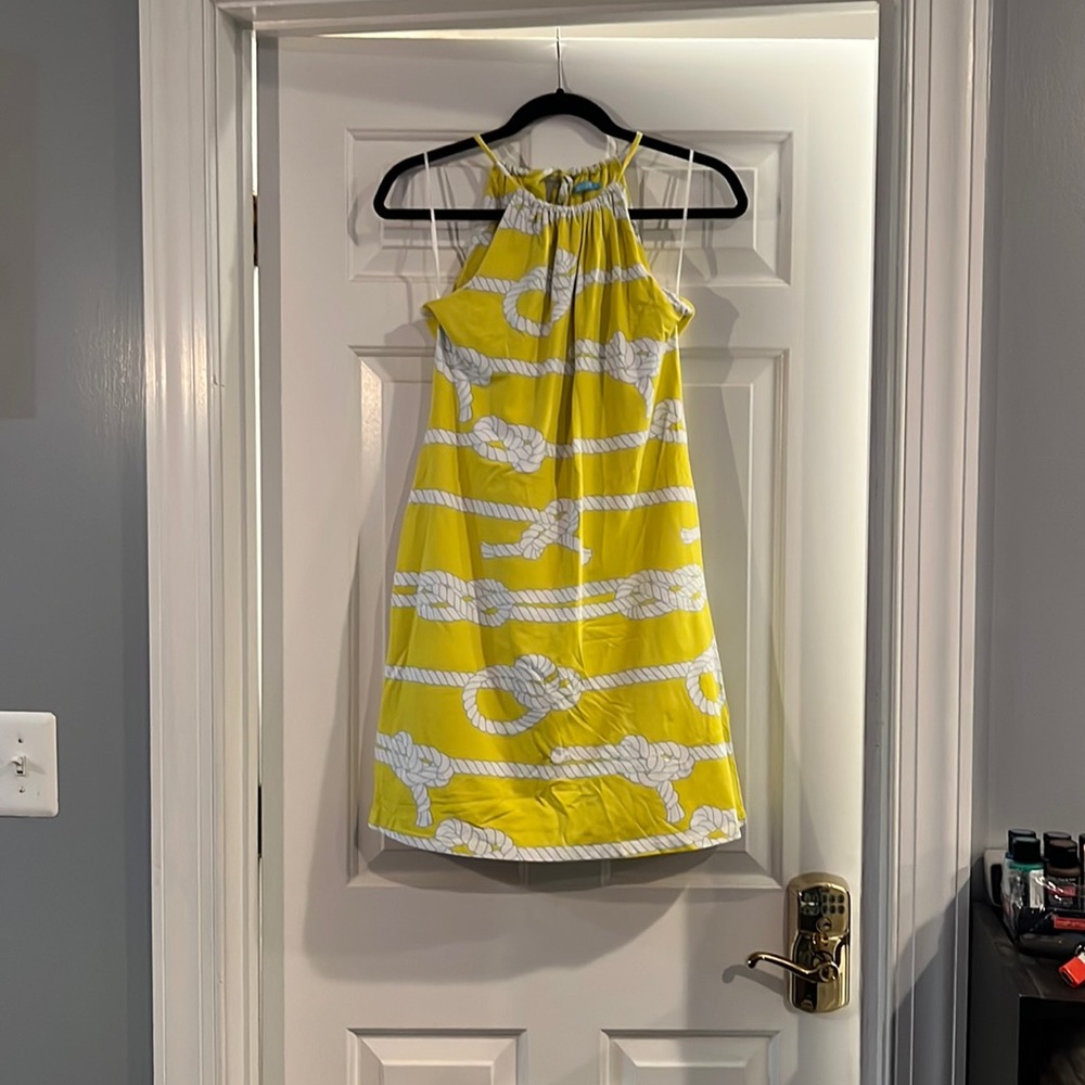 Yellow nautical dress size S